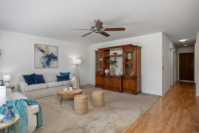 1038 Eider Way, Oceanside, CA 92057 - living area with a ceiling fan and light wood-type flooring