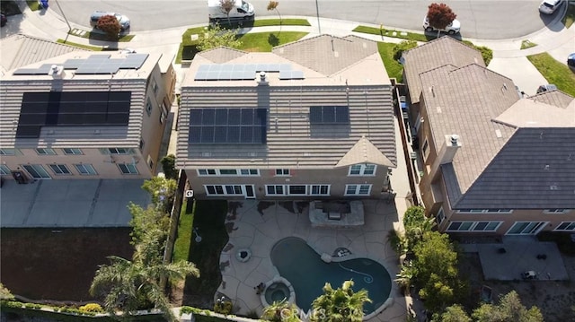 5743 Kendall Ct, Rancho Cucamonga, CA 91739 - aerial view of a pool area