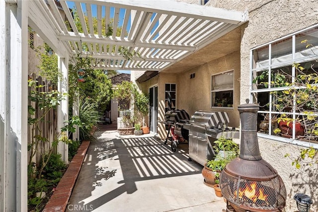 19852 Pandy Ct, Canyon Country, CA 91351 - view of patio / terrace with a pergola