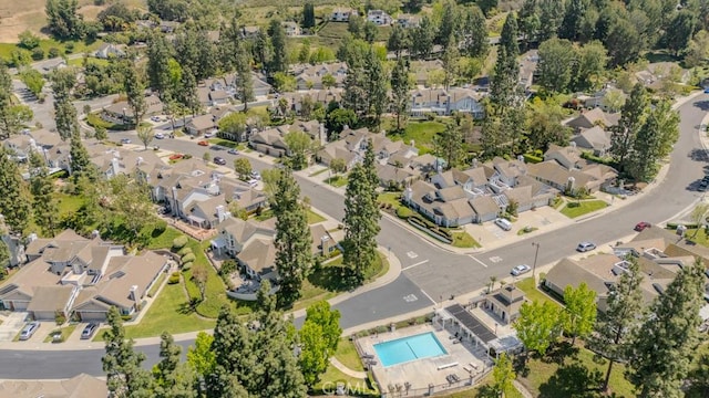 4738 E Fairfield St, Anaheim Hills, CA 92807 - aerial overview of property's location featuring nearby suburban area and a pool