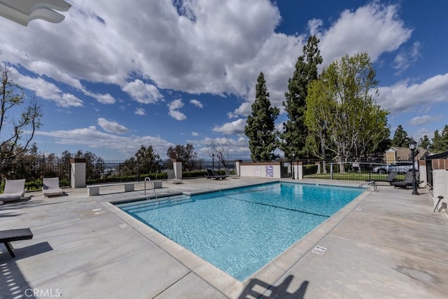 4738 E Fairfield St, Anaheim Hills, CA 92807 - community pool featuring fence and a patio