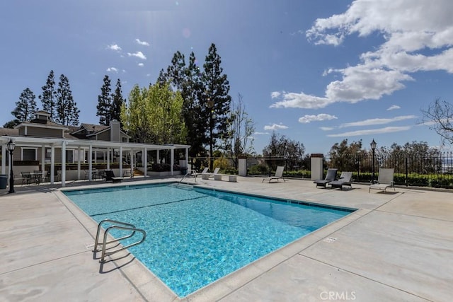 4738 E Fairfield St, Anaheim Hills, CA 92807 - community pool with fence and a patio area