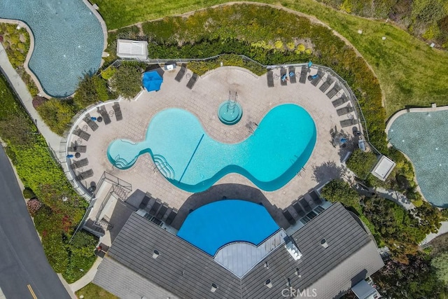 102 Scholz Unit 28, Newport Beach, CA 92663 - aerial view of a pool area