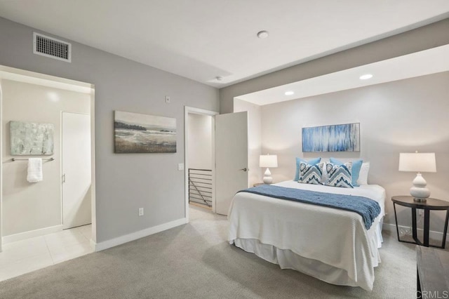 3980 9th Ave Unit 202, San Diego, CA 92103 - carpeted bedroom with recessed lighting, visible vents, and baseboards
