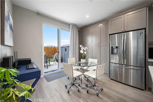1866 Homestead Pl, San Luis Obispo, CA 93405 - dining room featuring light wood finished floors and recessed lighting