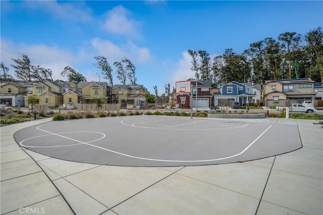 1866 Homestead Pl, San Luis Obispo, CA 93405 - view of basketball court with community basketball court, a residential view, and fence