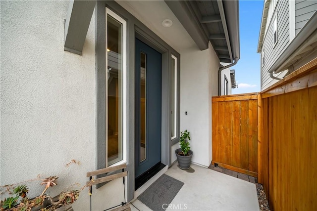 1866 Homestead Pl, San Luis Obispo, CA 93405 - property entrance with stucco siding