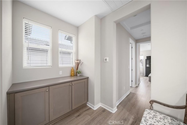 1866 Homestead Pl, San Luis Obispo, CA 93405 - hallway featuring light wood-style flooring and baseboards