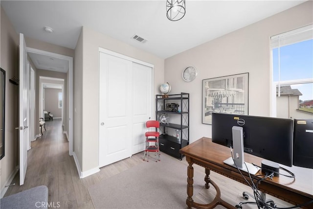 1866 Homestead Pl, San Luis Obispo, CA 93405 - office area with wood finished floors and baseboards