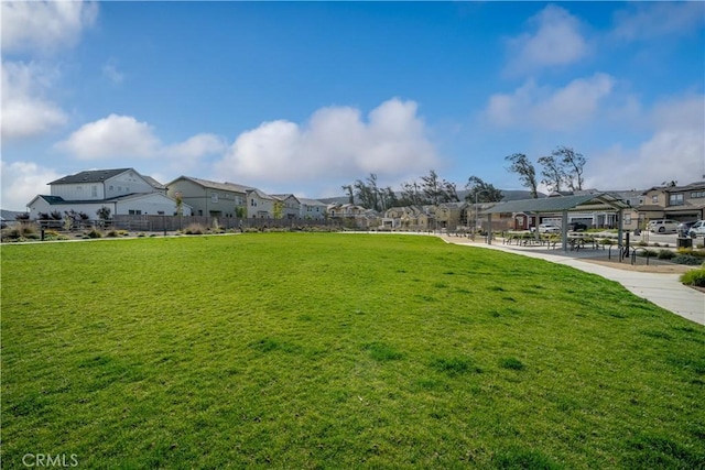 1866 Homestead Pl, San Luis Obispo, CA 93405 - view of yard with a residential view and a gazebo