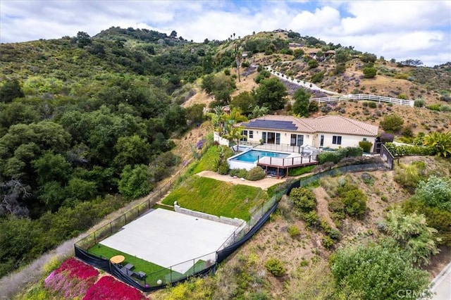 2836 Mesa Grove Rd, Fallbrook, CA 92028 - view from above of property with a pool