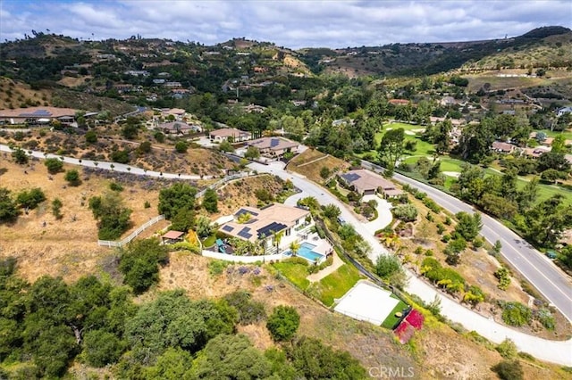 2836 Mesa Grove Rd, Fallbrook, CA 92028 - aerial overview of property's location featuring nearby suburban area and mountains