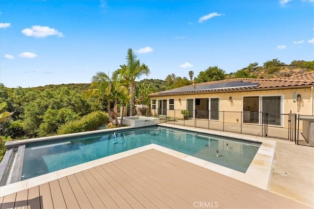 2836 Mesa Grove Rd, Fallbrook, CA 92028 - view of swimming pool with a patio area and a pool with connected hot tub