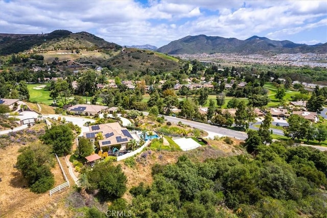 2836 Mesa Grove Rd, Fallbrook, CA 92028 - aerial view of residential area with a mountain backdrop