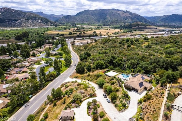 2836 Mesa Grove Rd, Fallbrook, CA 92028 - bird's eye view of a mountain backdrop