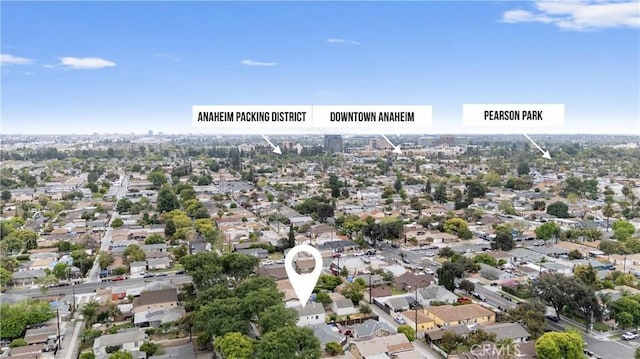 birds eye view of property featuring a residential view