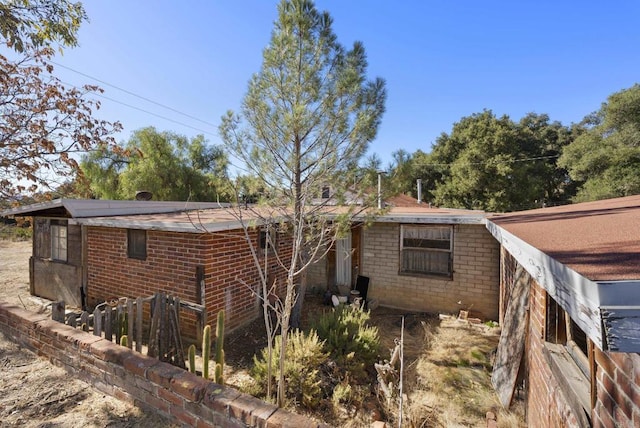 view of side of home