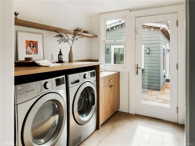 3702 Seneca Ave, Los Angeles, CA 90039 - laundry area with washer and dryer and cabinet space