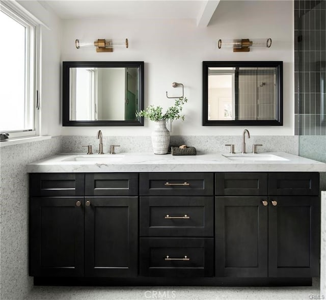 3702 Seneca Ave, Los Angeles, CA 90039 - bathroom with double vanity and a sink