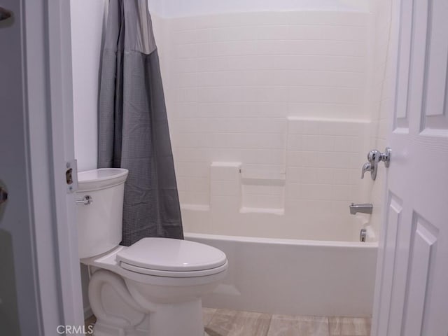 1334 Pinehurst Dr, Calimesa, CA 92320 - full bath with shower / bath combo with shower curtain and toilet