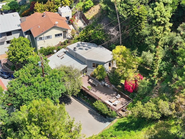 2402 Aspen Dr, Los Angeles, CA 90068 - bird's eye view