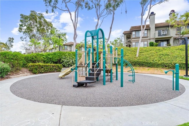 view of community jungle gym