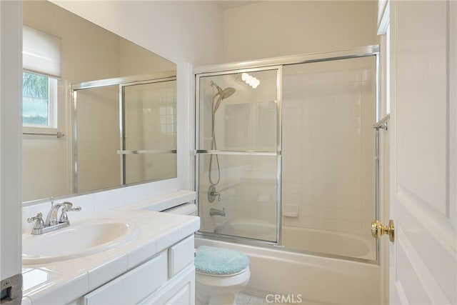 57 E Boulder Creek Rd, Simi Valley, CA 93065 - full bath featuring toilet, combined bath / shower with glass door, and vanity