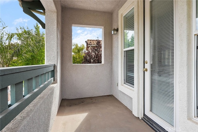 view of balcony
