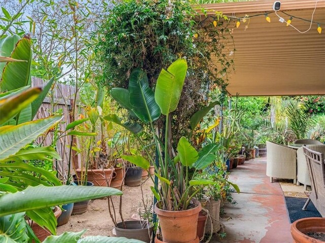 exterior space with a patio area