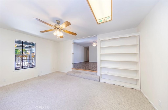 51192 Bon Veu Dr, Oakhurst, CA 93644 - carpeted empty room with ceiling fan