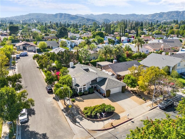 7701 Quimby Ave, West Hills, CA 91304 - aerial view of residential area with a mountain backdrop