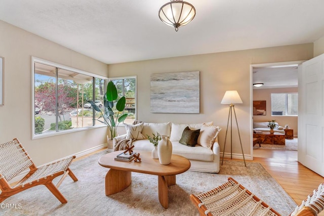 4806 Glenwood Ave, La Crescenta, CA 91214 - living room with wood finished floors and baseboards