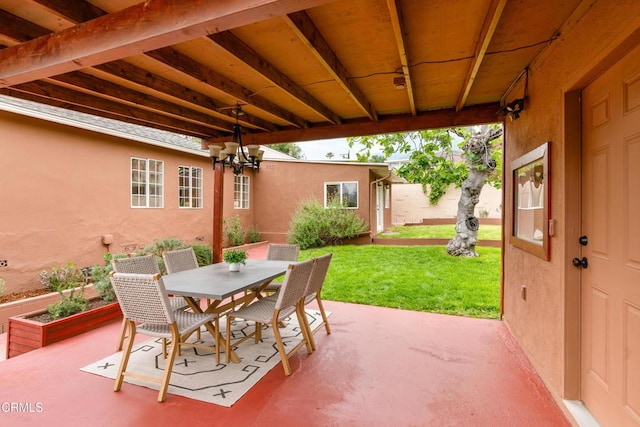 4806 Glenwood Ave, La Crescenta, CA 91214 - view of patio / terrace with outdoor dining space