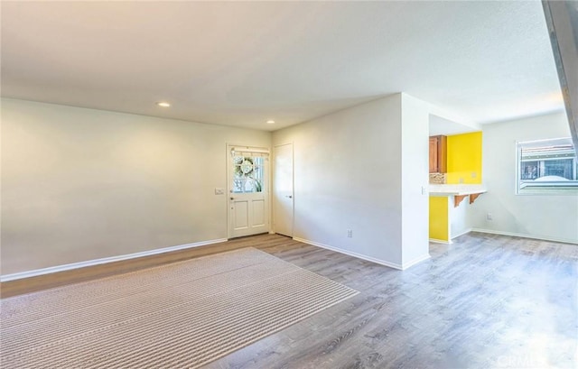 65 Rambling Ln, Aliso Viejo, CA 92656 - empty room with recessed lighting, baseboards, and wood finished floors
