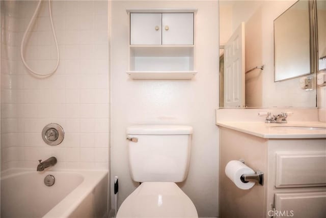 803 Maplewood, Irvine, CA 92618 - bathroom with vanity, washtub / shower combination, and toilet