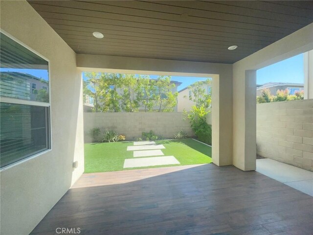99 Swift, Irvine, CA 92618 - fenced backyard featuring a wooden deck