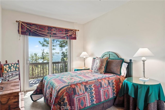 432 Grizzly Rd, Lake Arrowhead, CA 92352 - bedroom with access to exterior and carpet flooring