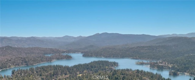 432 Grizzly Rd, Lake Arrowhead, CA 92352 - view of mountain background with a forest and a large body of water