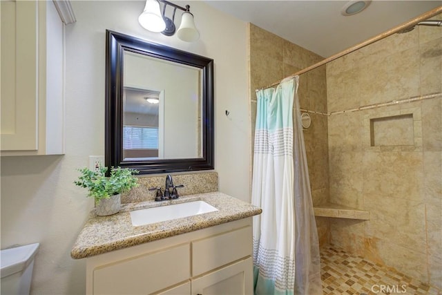234 N 12th St, Grover Beach, CA 93433 - bathroom featuring vanity and a tile shower