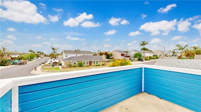 view of pool featuring a residential view