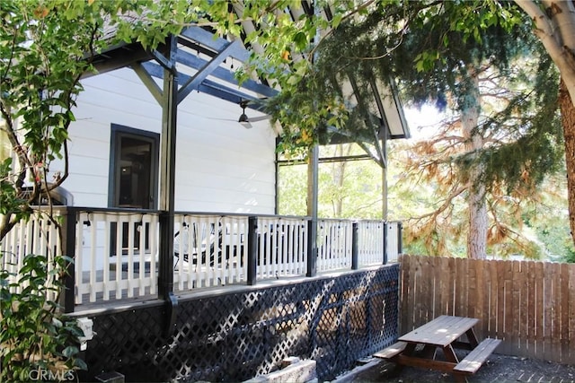 29387 Lake View Dr, Cedar Glen, CA 92321 - view of home's exterior with fence and a deck