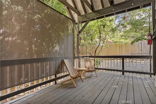 29387 Lake View Dr, Cedar Glen, CA 92321 - view of wooden deck
