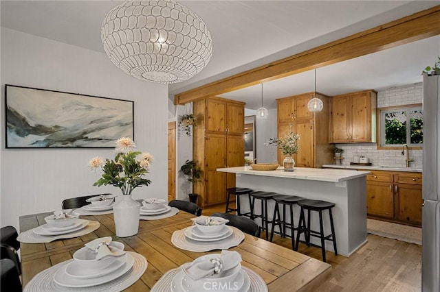 29387 Lake View Dr, Cedar Glen, CA 92321 - dining room with light wood-style floors