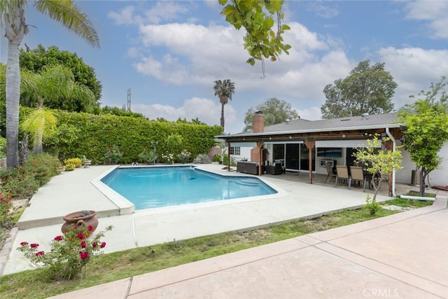 pool featuring a patio