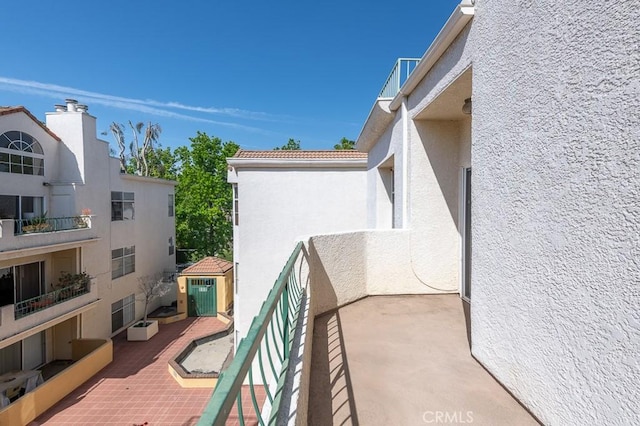 view of balcony
