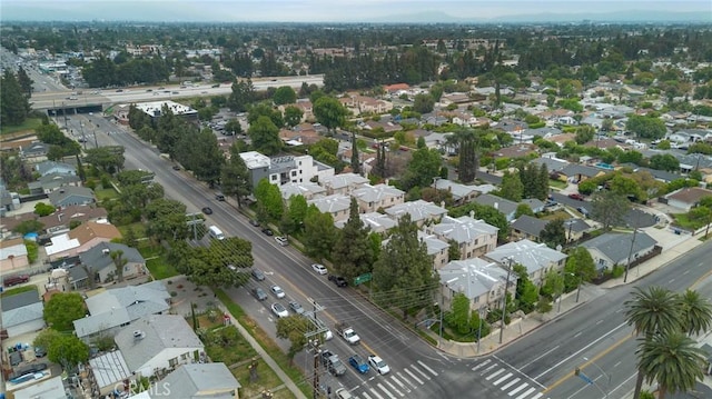 drone / aerial view with a residential view
