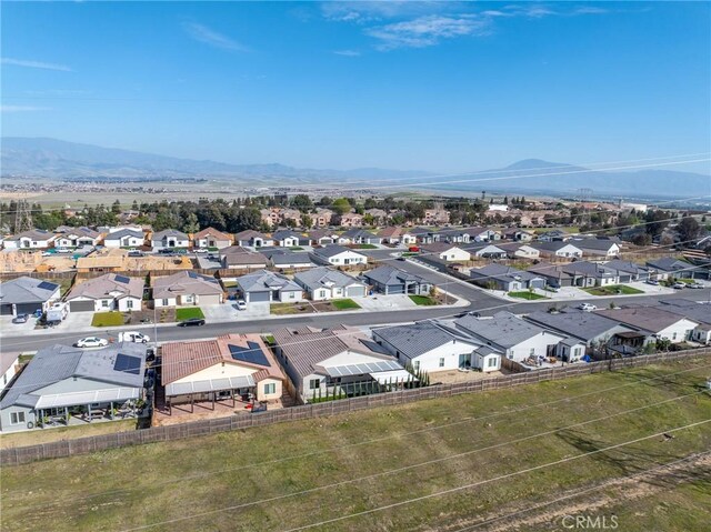 5211 Wingspan Ln, Bakersfield, CA 93306 - drone / aerial view with a mountain view and a residential view