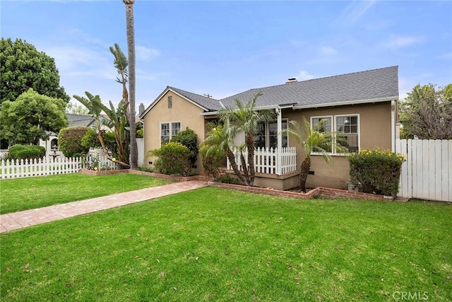 1229 Central Ave, Fullerton, CA 92831 - view of front of home with stucco siding and a shingled roof
