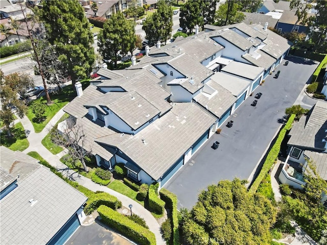 aerial perspective of suburban area