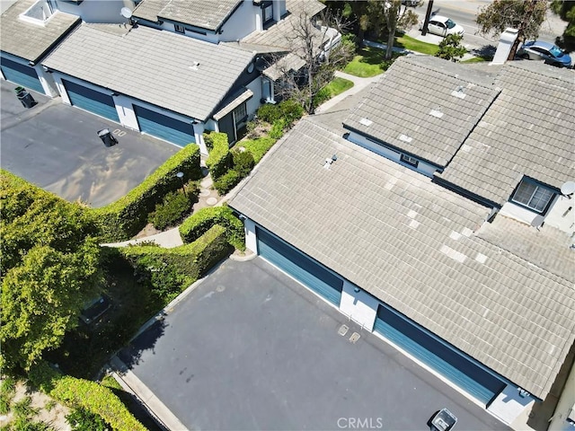 view from above of property